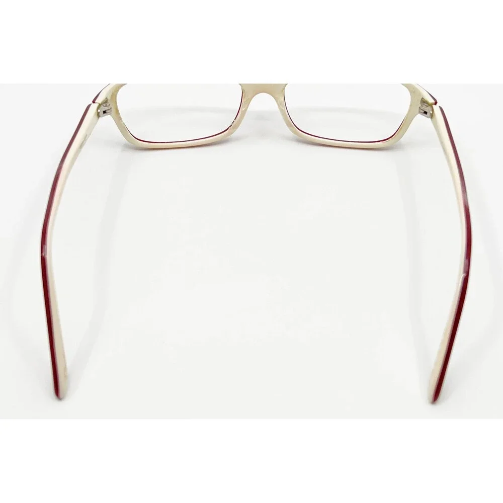 Oakley Cherries Jubilee Eyeglasses Womens Burgundy Cream Rectangular 49-16-130